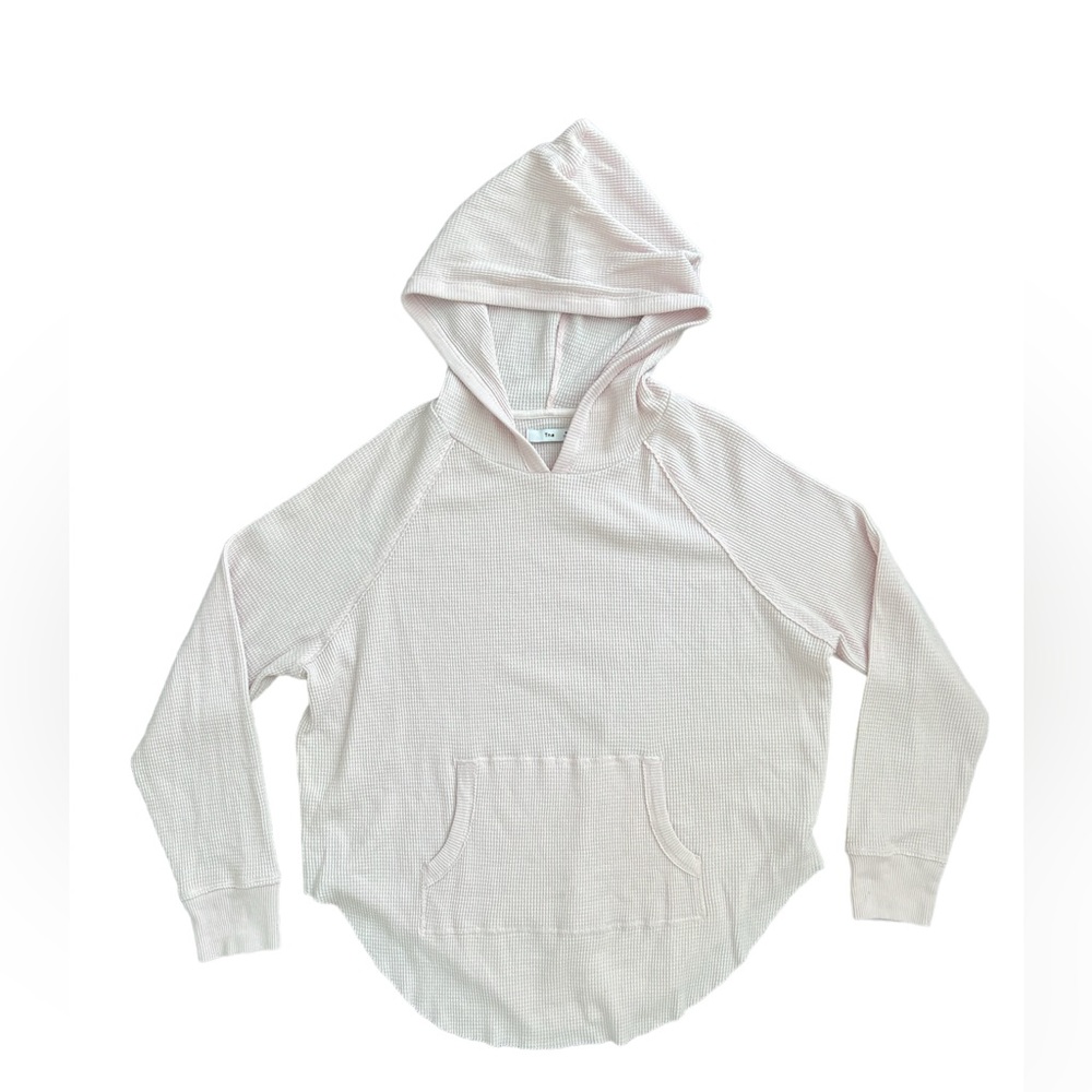 Aritzia TNA waffle knot long sleeve with hoodie - thermal layer piece